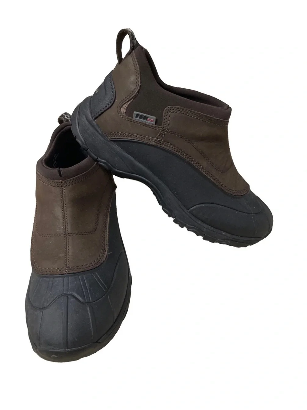 L.L. Bean Storm Chaser Slip On Duck Boots Men's 9 Waterproof TEK 2.5 -NO INSOLES
